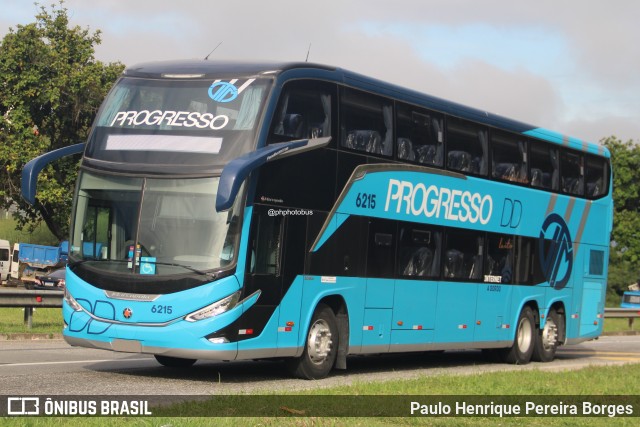 Auto Viação Progresso 6215 na cidade de Barra do Piraí, Rio de Janeiro, Brasil, por Paulo Henrique Pereira Borges. Número da foto: #13048512.
