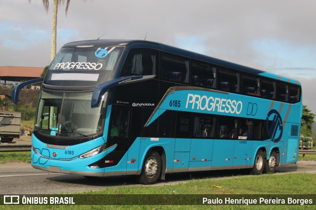 Auto Viação Progresso 6185 na cidade de Barra do Piraí, Rio de Janeiro, Brasil, por Paulo Henrique Pereira Borges. Número da foto: #13048488.