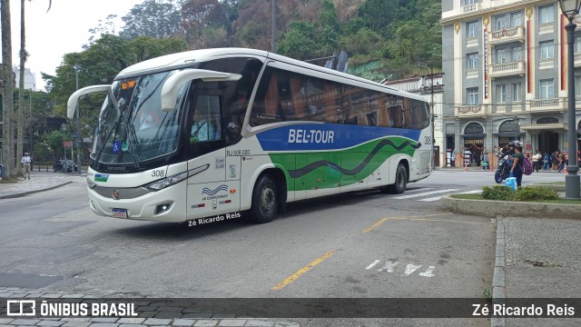 Bel-Tour Transportes e Turismo 308 na cidade de Petrópolis, Rio de Janeiro, Brasil, por Zé Ricardo Reis. Número da foto: #13048420.