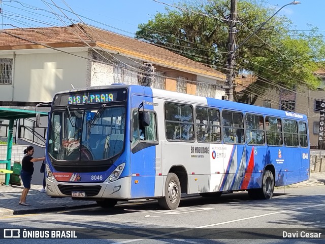 BR Mobilidade Baixada Santista 8046 na cidade de Santos, São Paulo, Brasil, por Davi Cesar. Número da foto: #13048956.