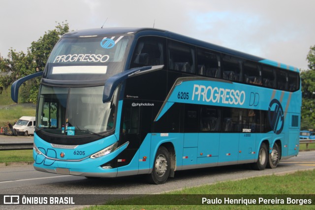Auto Viação Progresso 6205 na cidade de Barra do Piraí, Rio de Janeiro, Brasil, por Paulo Henrique Pereira Borges. Número da foto: #13048497.