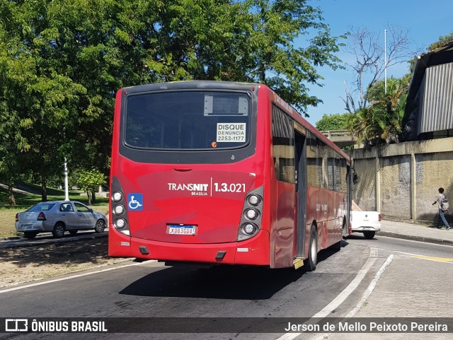 Auto Ônibus Brasília 1.3.021 na cidade de Niterói, Rio de Janeiro, Brasil, por Jerson de Mello Peixoto Pereira. Número da foto: #13050948.