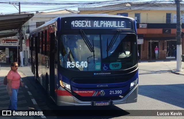 Viação Osasco 21.390 na cidade de Osasco, São Paulo, Brasil, por Lucas Kevin. Número da foto: #13050257.
