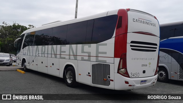 Auto Viação Catarinense 3450 na cidade de Penha, Santa Catarina, Brasil, por RODRIGO Souza. Número da foto: #13050431.