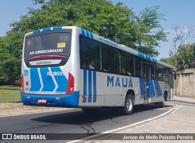 Viação Mauá RJ 185.019 na cidade de Niterói, Rio de Janeiro, Brasil, por Jerson de Mello Peixoto Pereira. Número da foto: #13050963.
