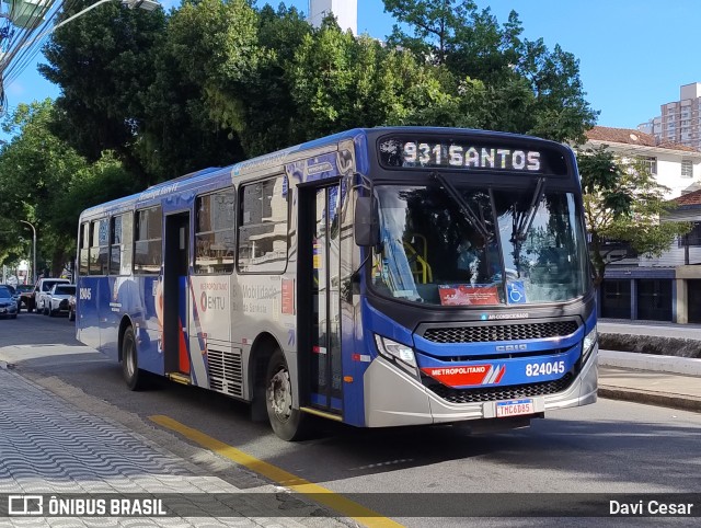 BR Mobilidade Baixada Santista 824045 na cidade de Santos, São Paulo, Brasil, por Davi Cesar. Número da foto: #13049877.