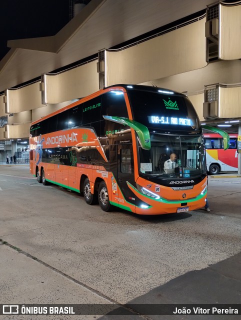 Empresa de Transportes Andorinha 7168 na cidade de São José do Rio Preto, São Paulo, Brasil, por João Vitor Pereira. Número da foto: #13052444.