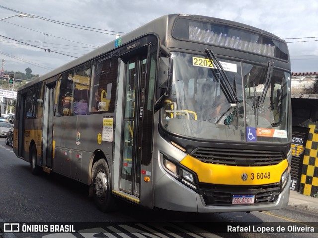 Transunião Transportes 3 6048 na cidade de São Paulo, São Paulo, Brasil, por Rafael Lopes de Oliveira. Número da foto: #13052407.