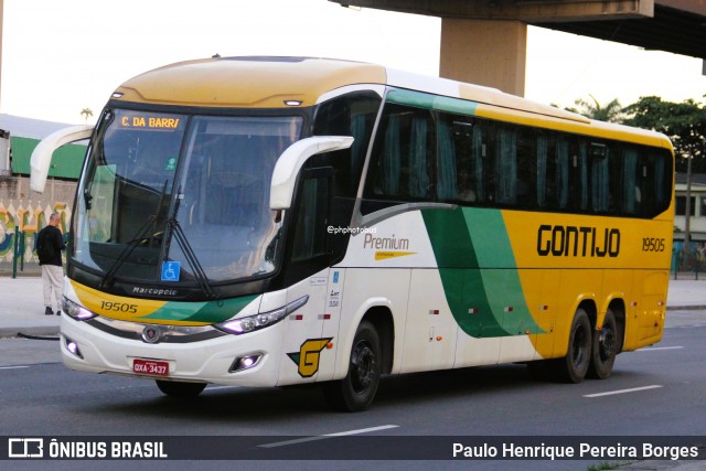Empresa Gontijo de Transportes 19505 na cidade de Rio de Janeiro, Rio de Janeiro, Brasil, por Paulo Henrique Pereira Borges. Número da foto: #13051768.