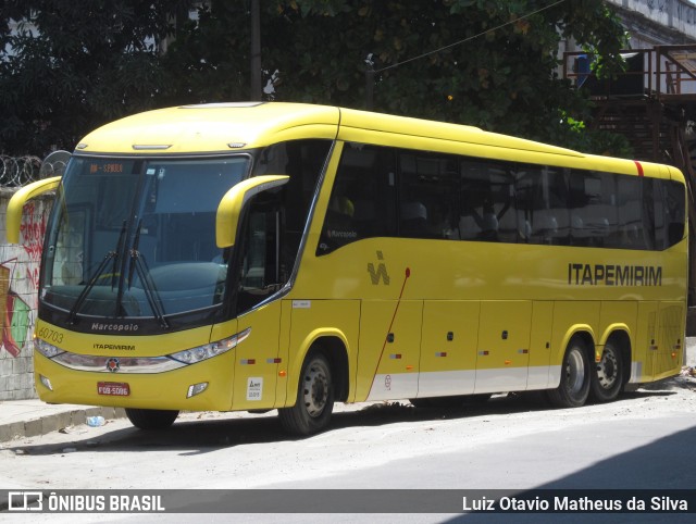 Viação Itapemirim 60703 na cidade de Rio de Janeiro, Rio de Janeiro, Brasil, por Luiz Otavio Matheus da Silva. Número da foto: #13052102.