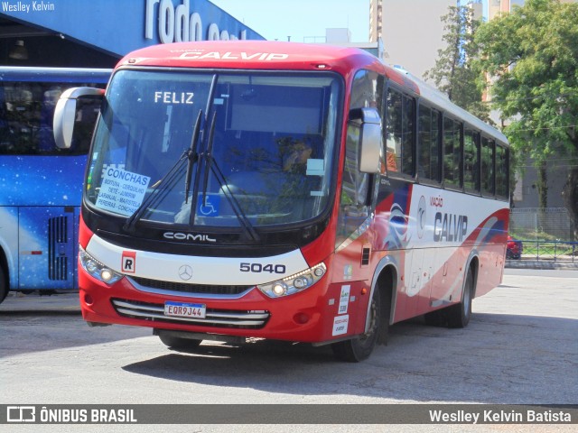 Viação Calvip 5040 na cidade de Sorocaba, São Paulo, Brasil, por Weslley Kelvin Batista. Número da foto: #13050489.