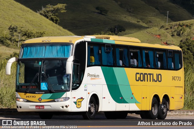 Empresa Gontijo de Transportes 14770 na cidade de Leopoldina, Minas Gerais, Brasil, por Athos Lauriano do Prado. Número da foto: #13050828.