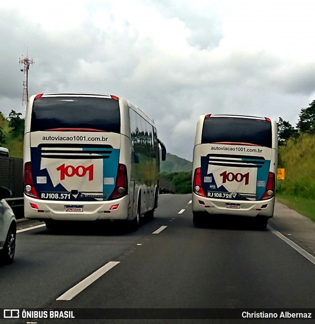 Auto Viação 1001 RJ 108.571 na cidade de Rio Bonito, Rio de Janeiro, Brasil, por Christiano Albernaz. Número da foto: #13052543.