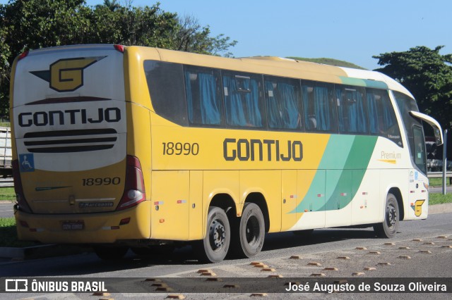 Empresa Gontijo de Transportes 18990 na cidade de Barra do Piraí, Rio de Janeiro, Brasil, por José Augusto de Souza Oliveira. Número da foto: #13051963.