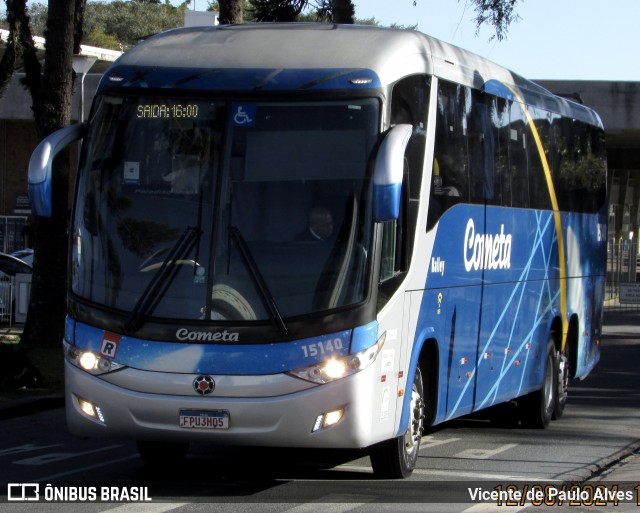 Viação Cometa 15140 na cidade de Curitiba, Paraná, Brasil, por Vicente de Paulo Alves. Número da foto: #13051378.