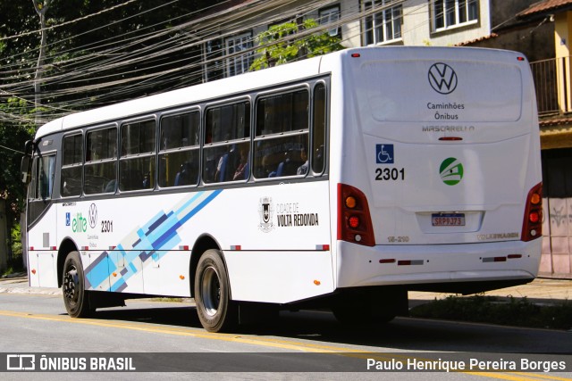 Viação Elite 2301 na cidade de Volta Redonda, Rio de Janeiro, Brasil, por Paulo Henrique Pereira Borges. Número da foto: #13052085.