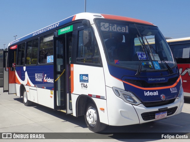 Viação Ideal B28555 na cidade de Duque de Caxias, Rio de Janeiro, Brasil, por Felipe Costa. Número da foto: #13051646.