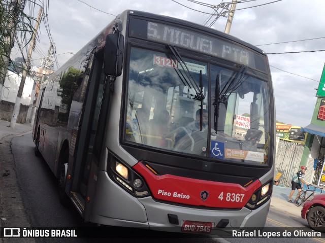 Express Transportes Urbanos Ltda 4 8367 na cidade de São Paulo, São Paulo, Brasil, por Rafael Lopes de Oliveira. Número da foto: #13050189.