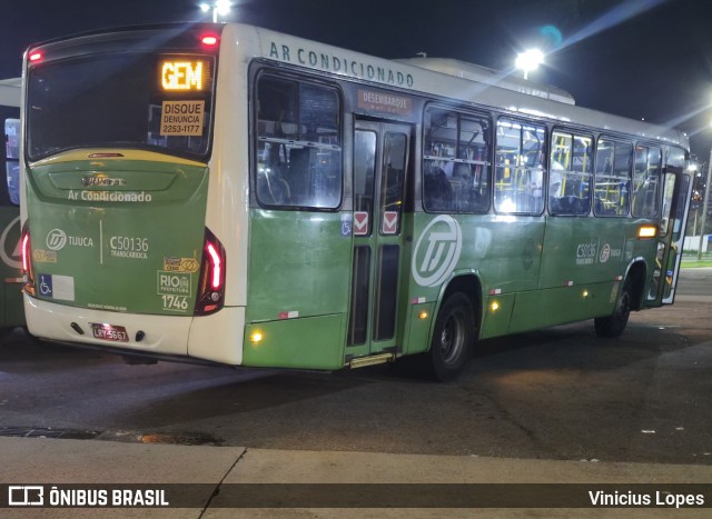 Tijuquinha - Auto Viação Tijuca C50136 na cidade de Rio de Janeiro, Rio de Janeiro, Brasil, por Vinicius Lopes. Número da foto: #13051558.