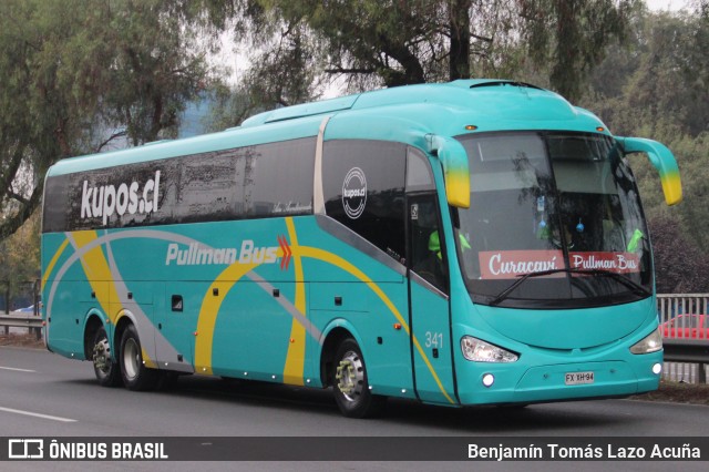 Pullman Bus 341 na cidade de Lo Prado, Santiago, Metropolitana de Santiago, Chile, por Benjamín Tomás Lazo Acuña. Número da foto: #13055681.