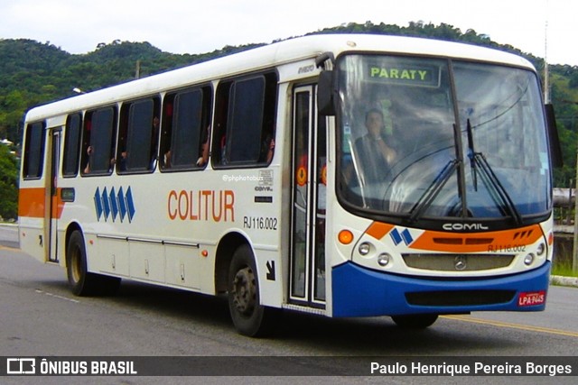Colitur Transportes Rodoviários RJ 116.002 na cidade de Angra dos Reis, Rio de Janeiro, Brasil, por Paulo Henrique Pereira Borges. Número da foto: #13054415.