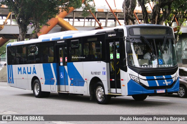 Viação Mauá RJ 185.127 na cidade de Rio de Janeiro, Rio de Janeiro, Brasil, por Paulo Henrique Pereira Borges. Número da foto: #13054449.