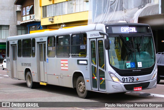 BluMob - Concessionária de Transporte Urbano de Blumenau 9179 na cidade de Blumenau, Santa Catarina, Brasil, por Paulo Henrique Pereira Borges. Número da foto: #13054379.