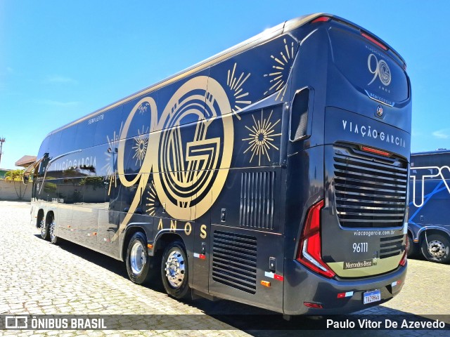 Viação Garcia 96111 na cidade de Franca, São Paulo, Brasil, por Paulo Vitor De Azevedo. Número da foto: #13055367.