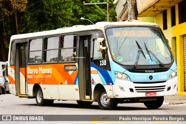 Colitur Transportes Rodoviários 138 na cidade de Barra Mansa, Rio de Janeiro, Brasil, por Paulo Henrique Pereira Borges. Número da foto: #13054410.