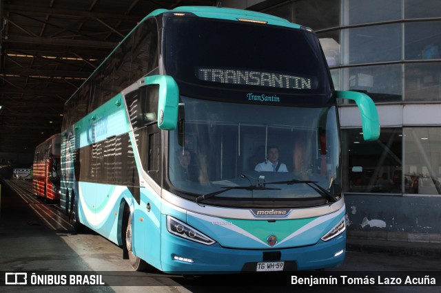 TranSantin TGWH59 na cidade de Estación Central, Santiago, Metropolitana de Santiago, Chile, por Benjamín Tomás Lazo Acuña. Número da foto: #13055744.
