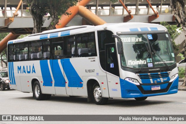 Viação Mauá RJ 185.047 na cidade de Rio de Janeiro, Rio de Janeiro, Brasil, por Paulo Henrique Pereira Borges. Número da foto: #13054438.