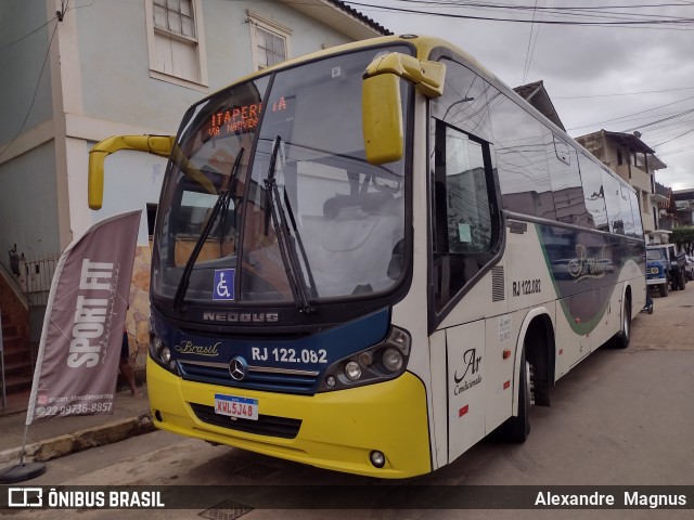 Brasil SA Transporte e Turismo RJ 122.082 na cidade de Varre-Sai, Rio de Janeiro, Brasil, por Alexandre  Magnus. Número da foto: #13053658.