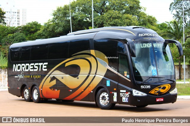 Expresso Nordeste 5035 na cidade de Maringá, Paraná, Brasil, por Paulo Henrique Pereira Borges. Número da foto: #13058684.