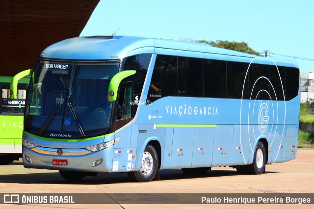 Viação Garcia 8185 na cidade de Maringá, Paraná, Brasil, por Paulo Henrique Pereira Borges. Número da foto: #13058535.
