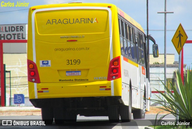 Viação Araguarina 3199 na cidade de Goiânia, Goiás, Brasil, por Carlos Júnior. Número da foto: #13058141.