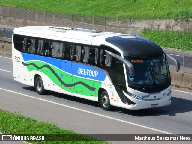Bel-Tour Transportes e Turismo 322 na cidade de Resende, Rio de Janeiro, Brasil, por Mattheus Bassamar Neto. Número da foto: #13058863.