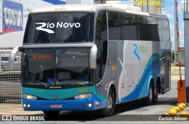 Rio Novo Transportes e Turismo 6000 na cidade de Goiânia, Goiás, Brasil, por Carlos Júnior. Número da foto: #13058218.