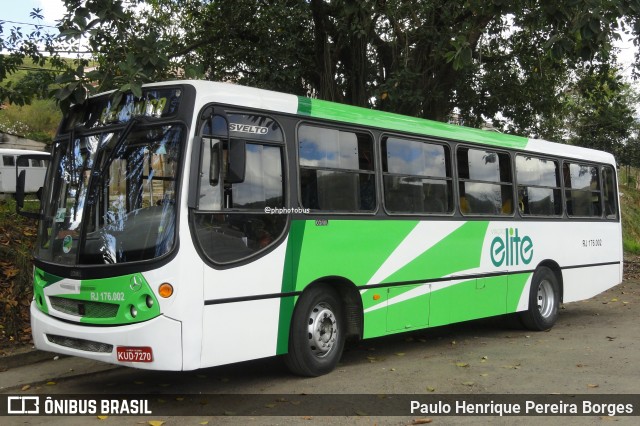 Viação Elite RJ 176.002 na cidade de Barra do Piraí, Rio de Janeiro, Brasil, por Paulo Henrique Pereira Borges. Número da foto: #13058474.