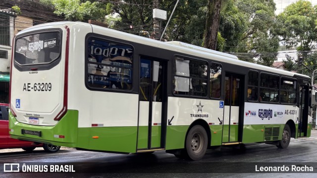 Transurb AE-63209 na cidade de Belém, Pará, Brasil, por Leonardo Rocha. Número da foto: #13057558.