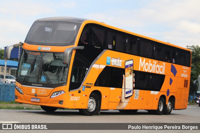 Expresso União 20067 na cidade de São Paulo, São Paulo, Brasil, por Paulo Henrique Pereira Borges. Número da foto: #13058834.