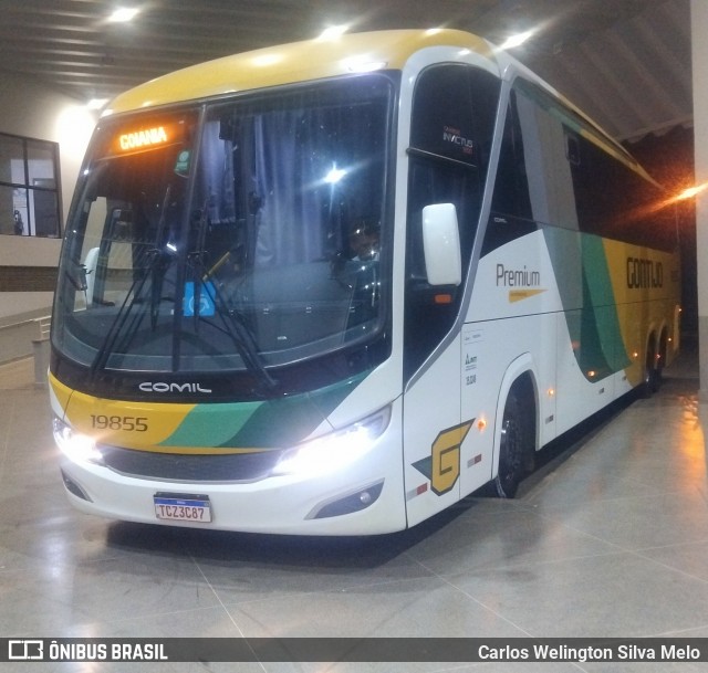 Empresa Gontijo de Transportes 19855 na cidade de Carmo do Paranaíba, Minas Gerais, Brasil, por Carlos Welington Silva Melo. Número da foto: #13056348.