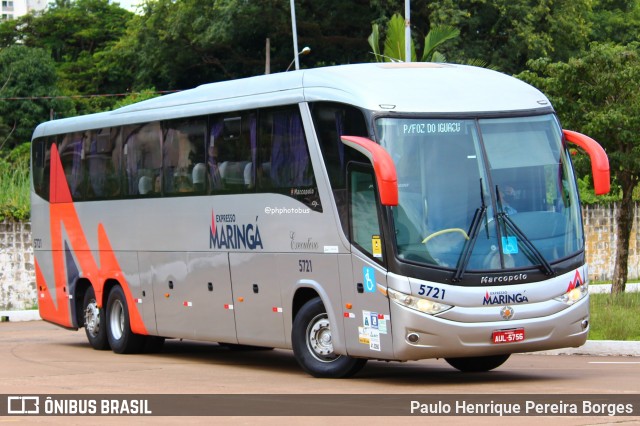 Expresso Maringá 5721 na cidade de Maringá, Paraná, Brasil, por Paulo Henrique Pereira Borges. Número da foto: #13058525.