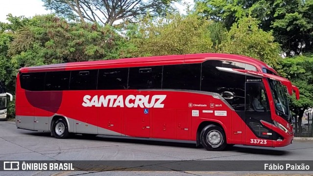 Viação Santa Cruz 33723 na cidade de São Paulo, São Paulo, Brasil, por Fábio Paixão. Número da foto: #13058922.