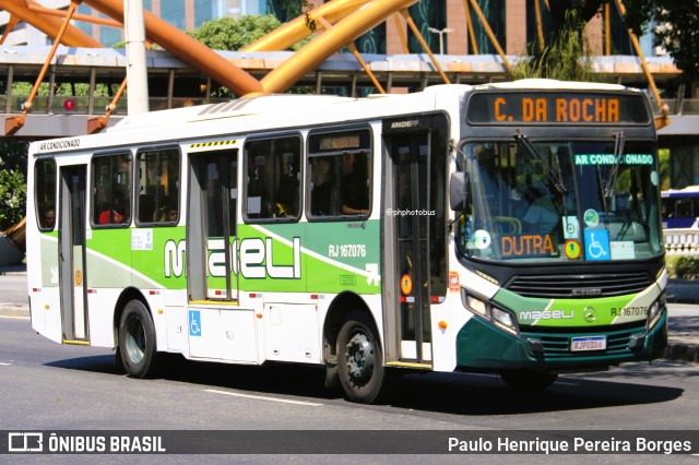 Transportes Mageli RJ 167.076 na cidade de Rio de Janeiro, Rio de Janeiro, Brasil, por Paulo Henrique Pereira Borges. Número da foto: #13058749.