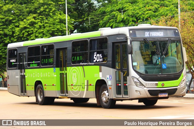 Viação Garcia 81155 na cidade de Maringá, Paraná, Brasil, por Paulo Henrique Pereira Borges. Número da foto: #13058544.