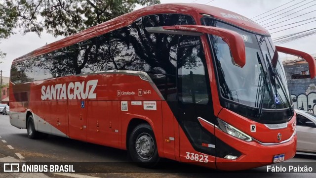 Viação Santa Cruz 33823 na cidade de São Paulo, São Paulo, Brasil, por Fábio Paixão. Número da foto: #13058927.