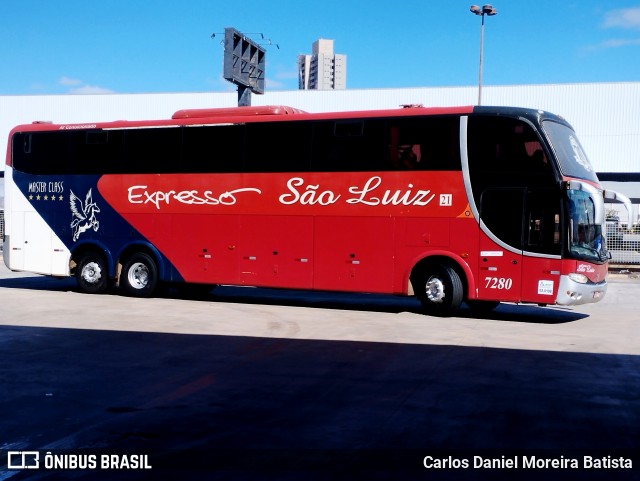 Expresso São Luiz 7280 na cidade de Goiânia, Goiás, Brasil, por Carlos Daniel Moreira Batista. Número da foto: #13057521.