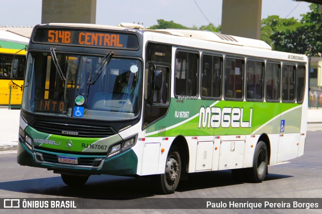 Transportes Mageli RJ 167.067 na cidade de Rio de Janeiro, Rio de Janeiro, Brasil, por Paulo Henrique Pereira Borges. Número da foto: #13058742.