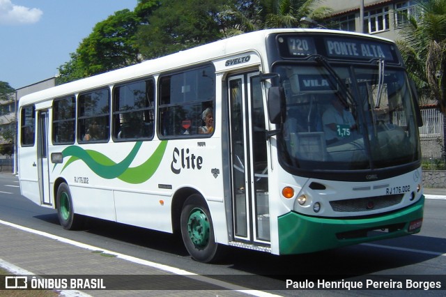 Viação Elite RJ 176.002 na cidade de Volta Redonda, Rio de Janeiro, Brasil, por Paulo Henrique Pereira Borges. Número da foto: #13058454.
