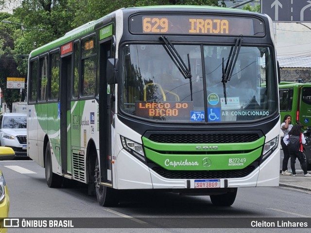Caprichosa Auto Ônibus B27249 na cidade de Rio de Janeiro, Rio de Janeiro, Brasil, por Cleiton Linhares. Número da foto: #13058399.